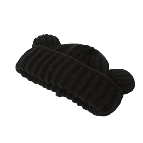 Kawaii Winter Bear Ears Knitted Beanie Hat