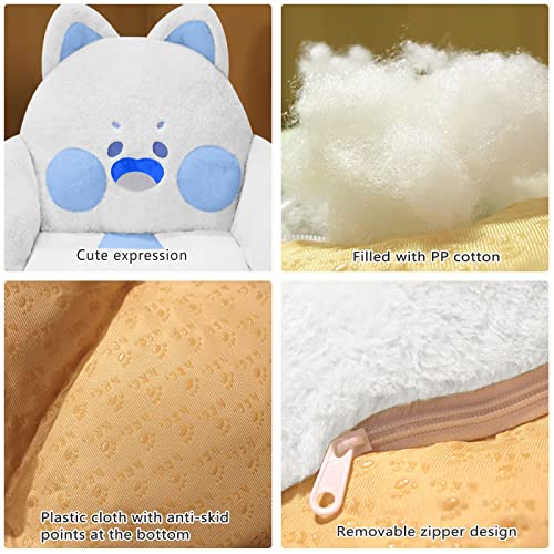 Kawaii Cat Plush Cushion for Gaming Chairs