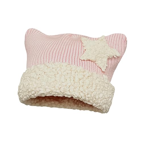 Kawaii Cat Ear Beanie Hat for Women