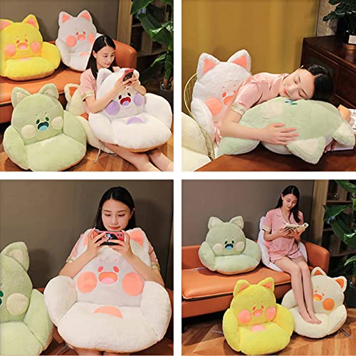 Kawaii Cat Plush Cushion for Gaming Chairs