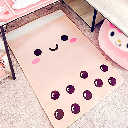 Boba Bubble Tea Kawaii Plush Rug 28"x42