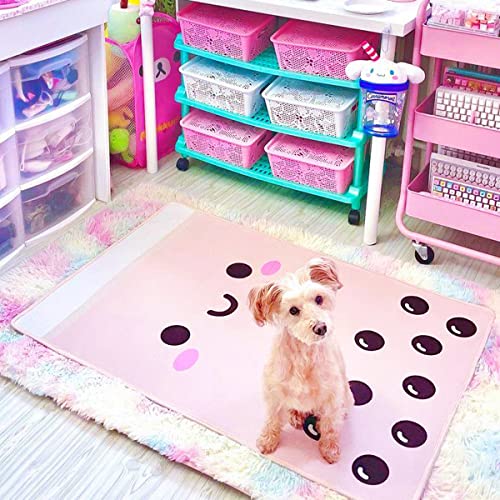 Boba Bubble Tea Kawaii Plush Rug 28"x42