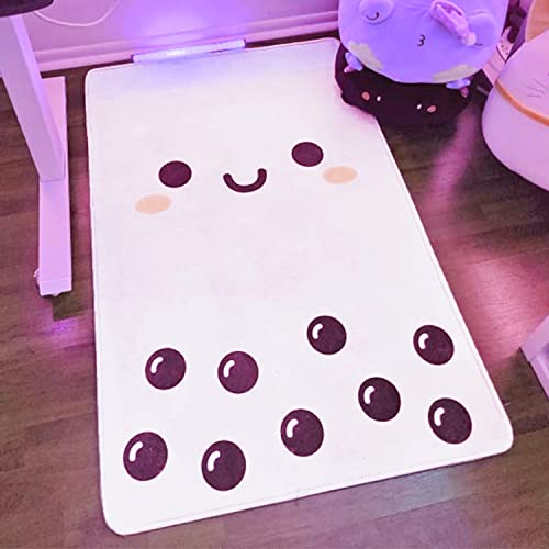 Boba Bubble Tea Kawaii Plush Rug 28"x42