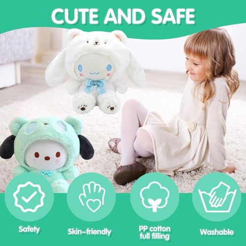 Cinnamoroll & Pochacco Kawaii Plush Toy Set