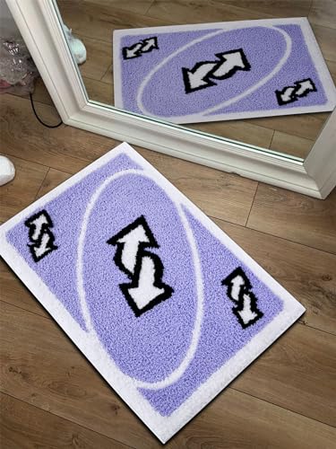 Kawaii Plush Retro UNO Card Area Rug