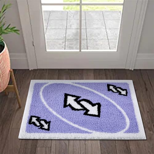 Kawaii Plush Retro UNO Card Area Rug