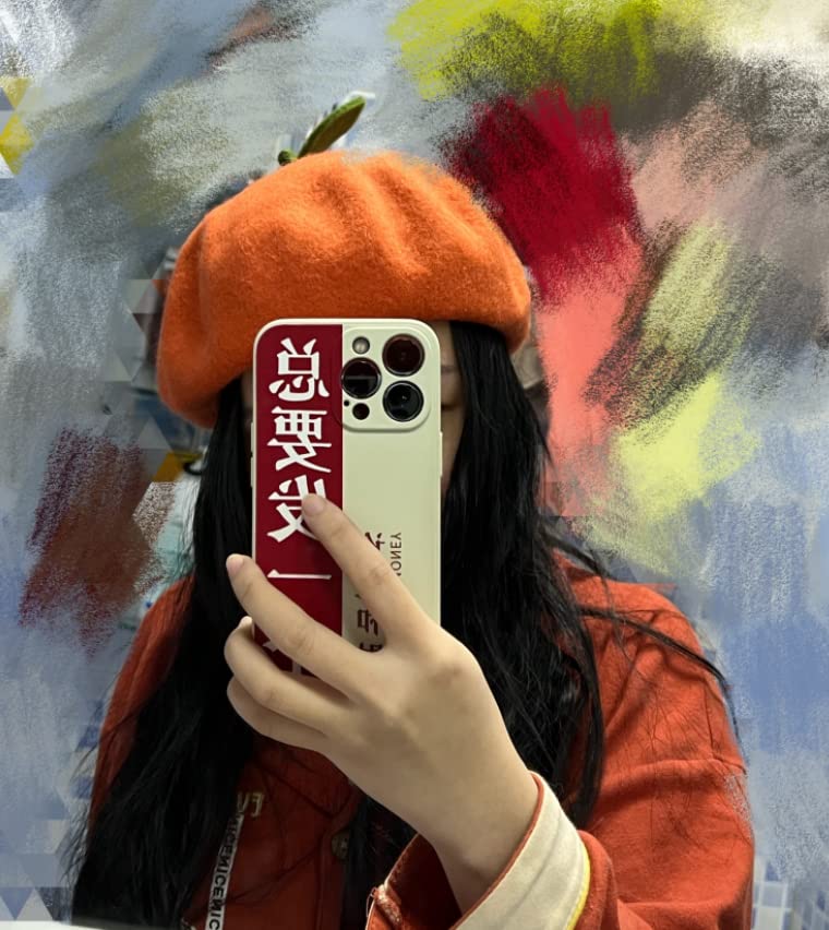 Kawaii Orange Beret Hat for Cute Styles