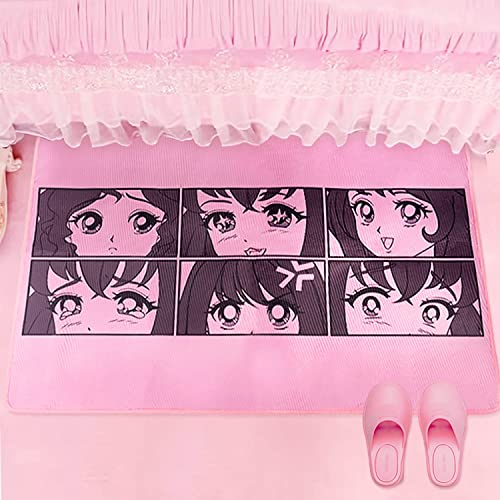 Kawaii Anime Eyes Area Rug for Kids