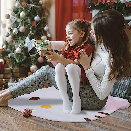 Cute Kawaii Hello Kitty Round Plush Rug