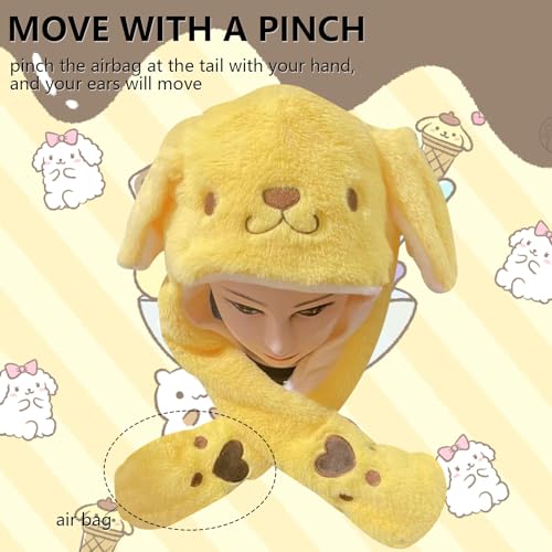 Kawaii Jumping Ear Fluffy Plush Winter Hat