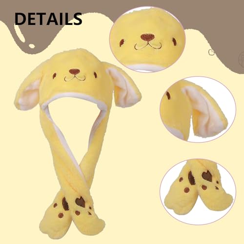 Kawaii Jumping Ear Fluffy Plush Winter Hat