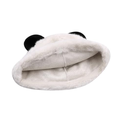 Cute Furry Bear Ear Beanie Hats for Winter
