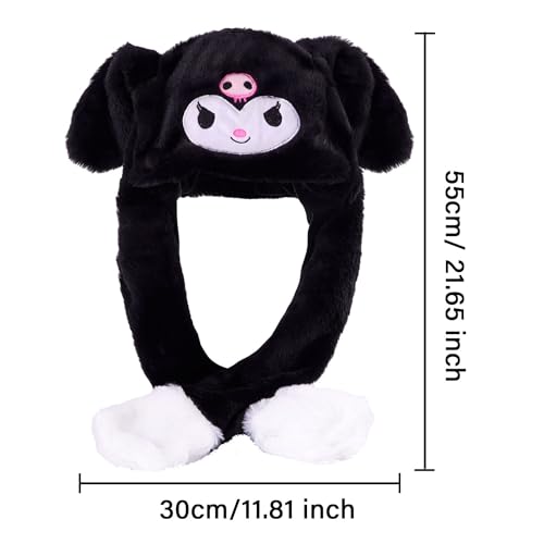 Kawaii Moving Devil Bunny Ear Plush Hat