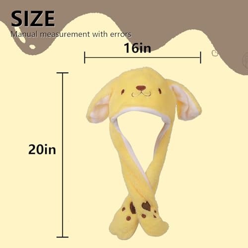 Kawaii Jumping Ear Fluffy Plush Winter Hat