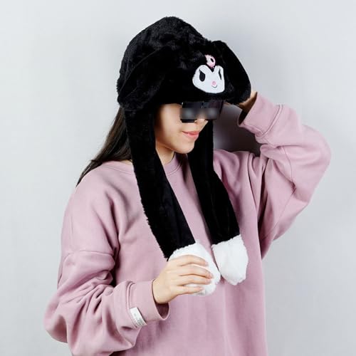 Kawaii Moving Devil Bunny Ear Plush Hat