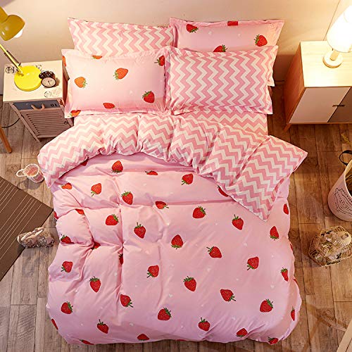 Kawaii Strawberry Comforter Set for Dreamy Rooms