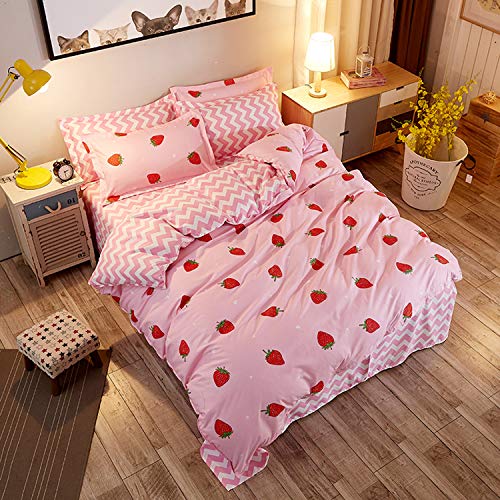 Kawaii Strawberry Comforter Set for Dreamy Rooms