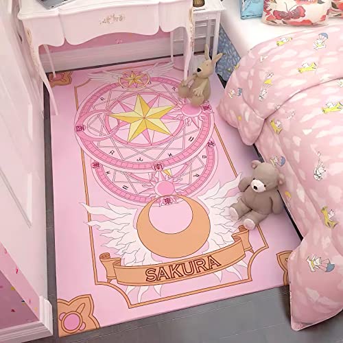 Kawaii Kitty Plush Rug for Bedroom Aesthetic