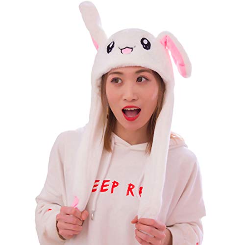 Kawaii Jumping Rabbit Plush Hat for Cosplay