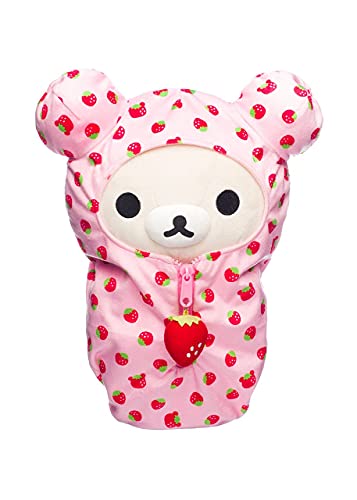 Korilakkuma Strawberry Sleeping Bag Plush Toy
