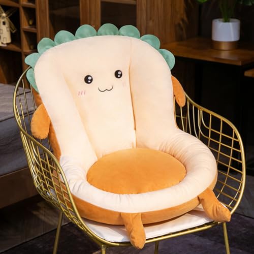 Kawaii Toast Plush Chair Cushion with Backrest