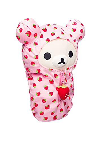 Korilakkuma Strawberry Sleeping Bag Plush Toy