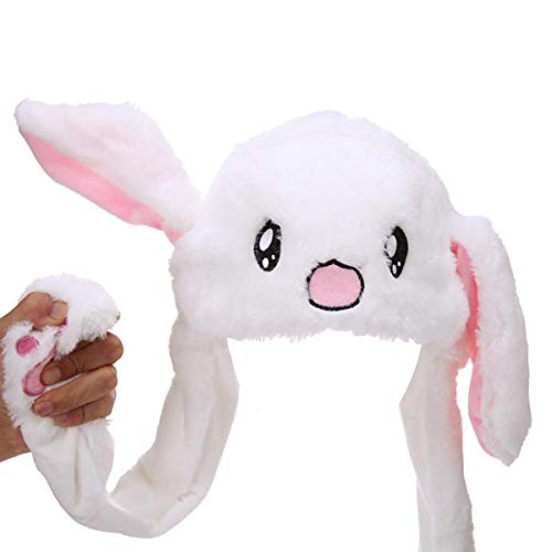 Kawaii Jumping Rabbit Plush Hat for Cosplay