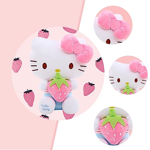 Strawberry Kawaii Kitty Plush Doll Toy