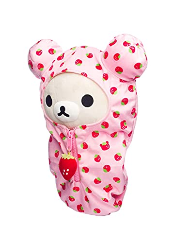 Korilakkuma Strawberry Sleeping Bag Plush Toy