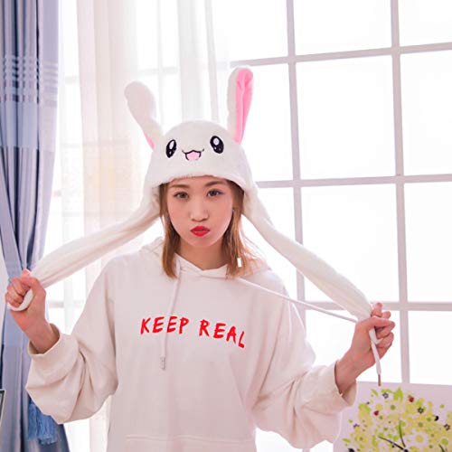 Kawaii Jumping Rabbit Plush Hat for Cosplay