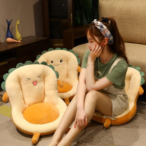Kawaii Toast Plush Chair Cushion with Backrest