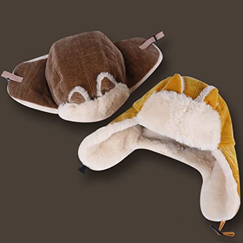 Cute Cat Ear Winter Aviator Plush Hat