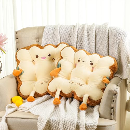 Kawaii Toast Bread Plush Cushion Set