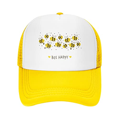 Kawaii Yellow Honey Bee Baseball Cap for All