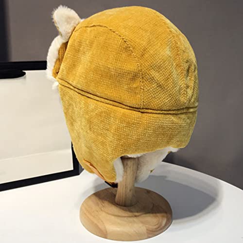 Cute Cat Ear Winter Aviator Plush Hat