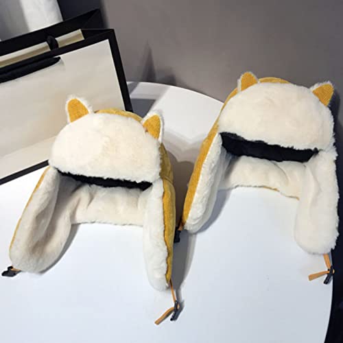 Cute Cat Ear Winter Aviator Plush Hat