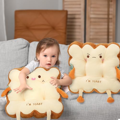 Kawaii Toast Bread Plush Cushion Set