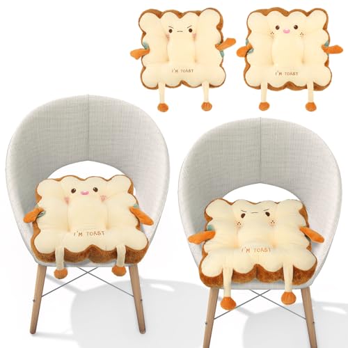 Kawaii Toast Bread Plush Cushion Set