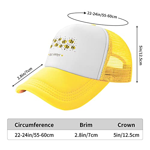 Kawaii Yellow Honey Bee Baseball Cap for All