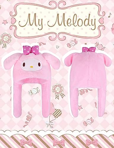 Cute Anime Melody Ear Beanie Hat - Pink