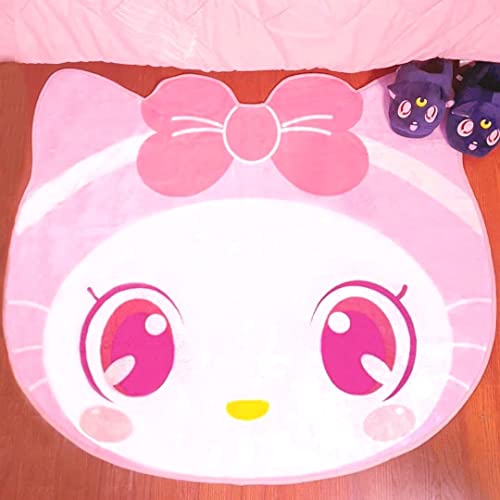 Kawaii Kitty Cat Ears Bow Plush Rug