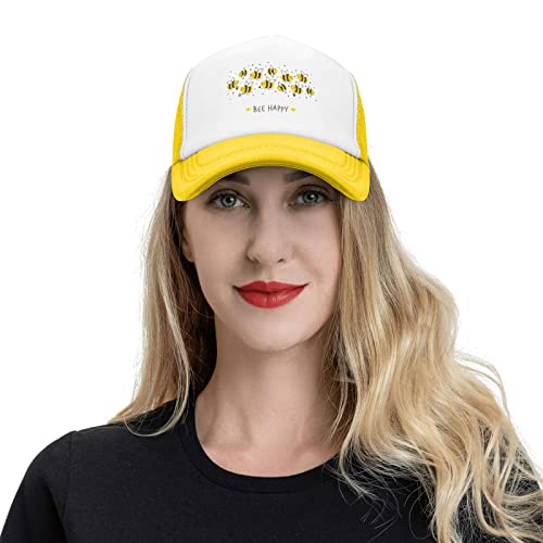 Kawaii Yellow Honey Bee Baseball Cap for All