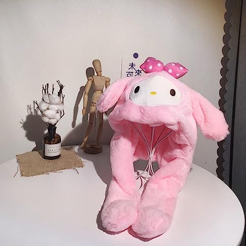 Cute Anime Melody Ear Beanie Hat - Pink