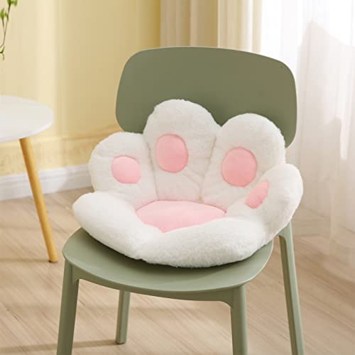 Kawaii Cat Paw Plush Cushion - Comfy Floor Seat