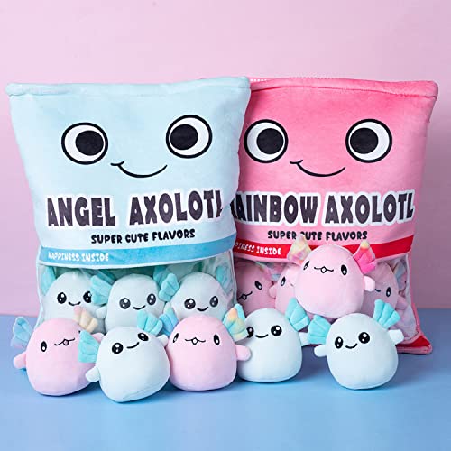 Cute Pink Axolotl Kawaii Plush Toy Set