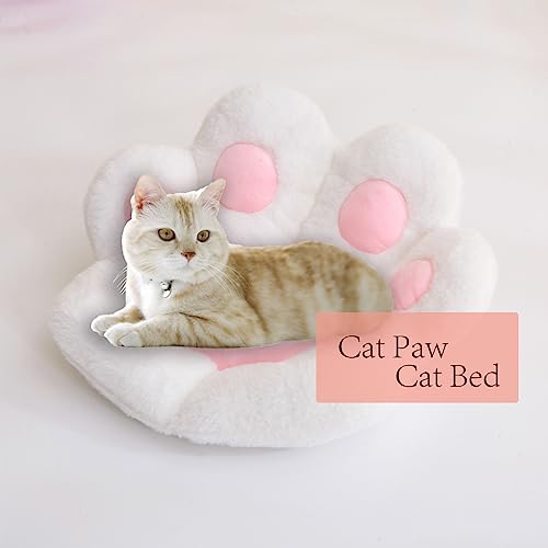 Kawaii Cat Paw Plush Cushion - Comfy Floor Seat
