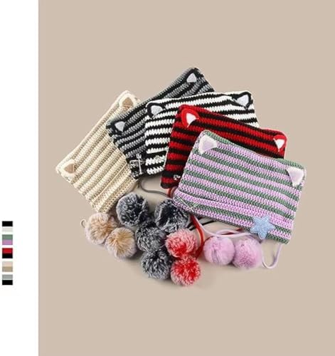 Cute Beanie Cat Ear Devil Crochet Hat