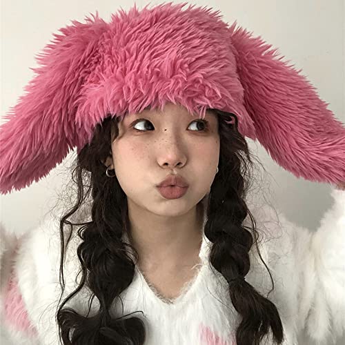 Kawaii Fluffy Bunny Ears Hat for Dress Up