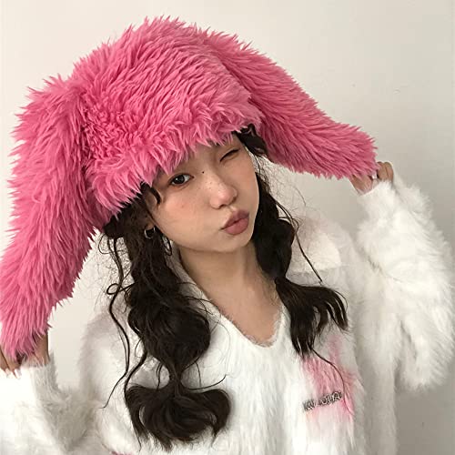 Kawaii Fluffy Bunny Ears Hat for Dress Up