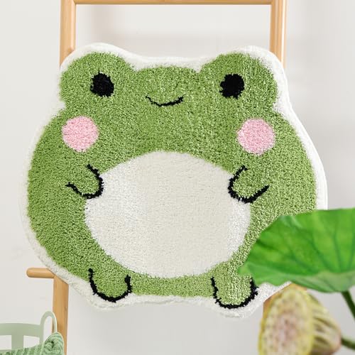 Kawaii Frog Plush Bath Mat - Cute & Non-Slip